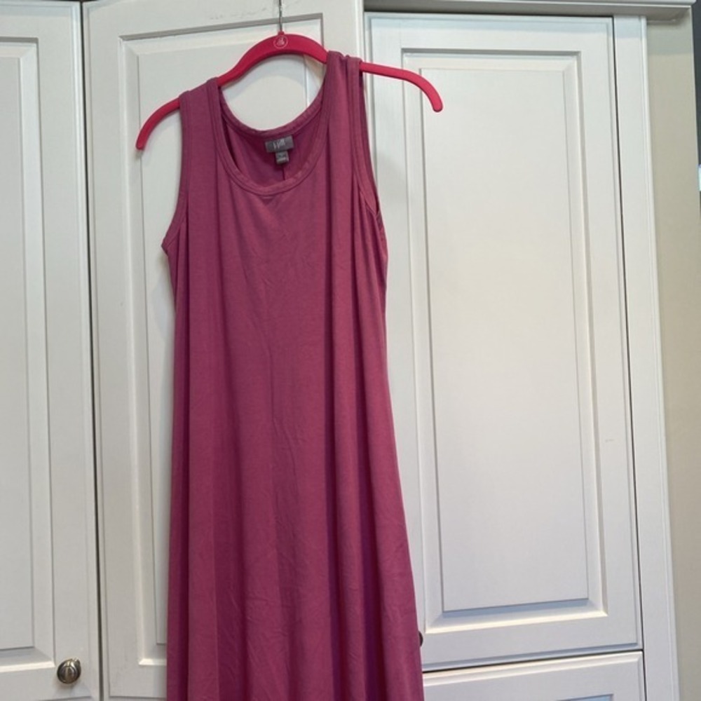 J.jill Long‎ Stretch Size Small Soft Pink Tank Dress           3622